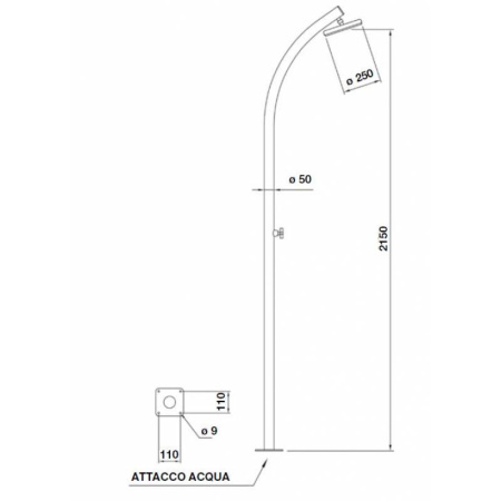Душевая колонна для улицы Copacabana